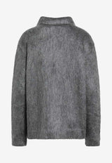 Gucci Mohair Buttoned Cardigan Gray 836767XKE08/R_GUC-1087