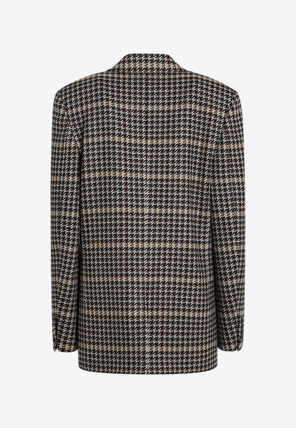 Saint Laurent Double-Breasted Checked Wool Blazer Multicolor 837047Y3J60/R_YSL-1016