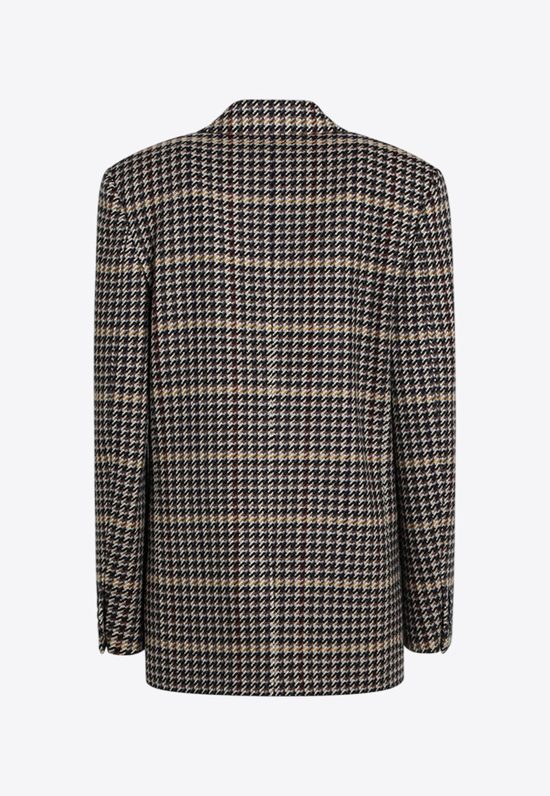 Saint Laurent Double-Breasted Checked Wool Blazer Multicolor 837047Y3J60/R_YSL-1016