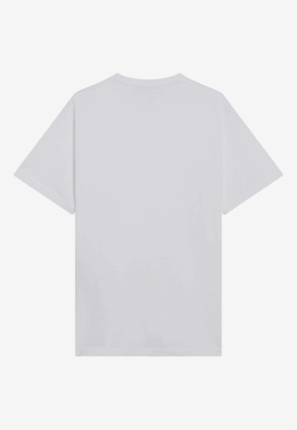 Gucci Logo Embroidered Crewneck T-shirt White 837959XJHJR/R_GUC-9692