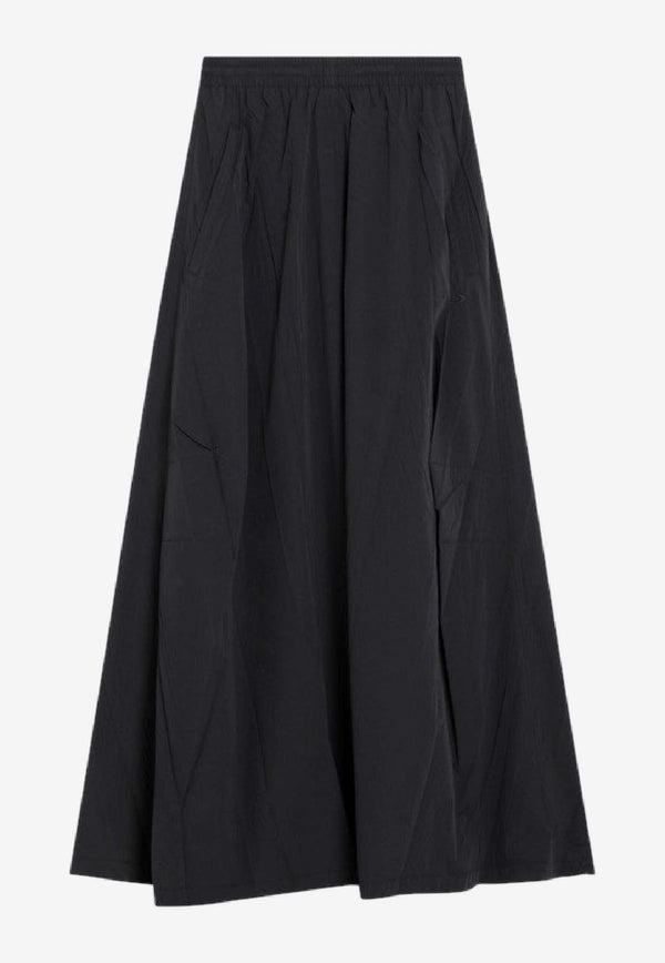 Balenciaga Washed Flowy Maxi Skirt Black 838764TRO31/R_BALEN-1055