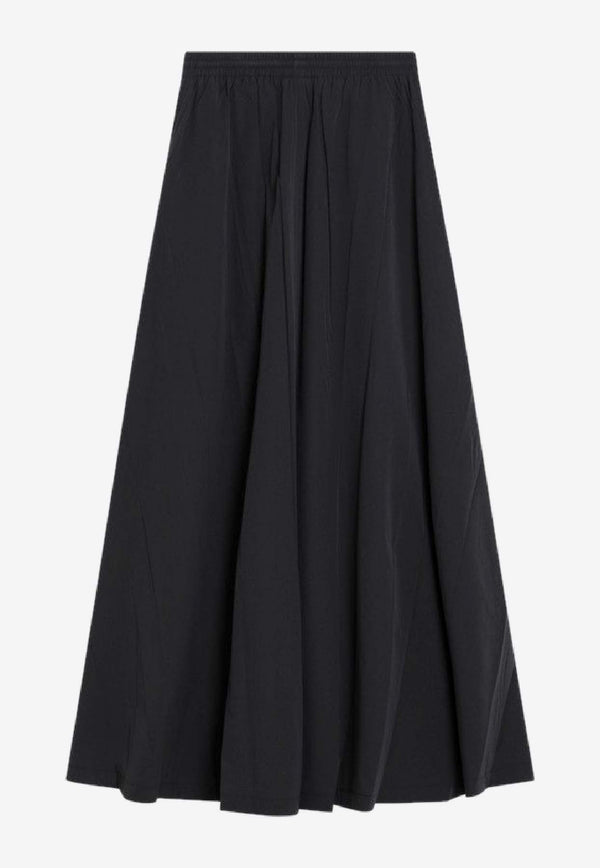 Balenciaga Washed Flowy Maxi Skirt Black 838764TRO31/R_BALEN-1055