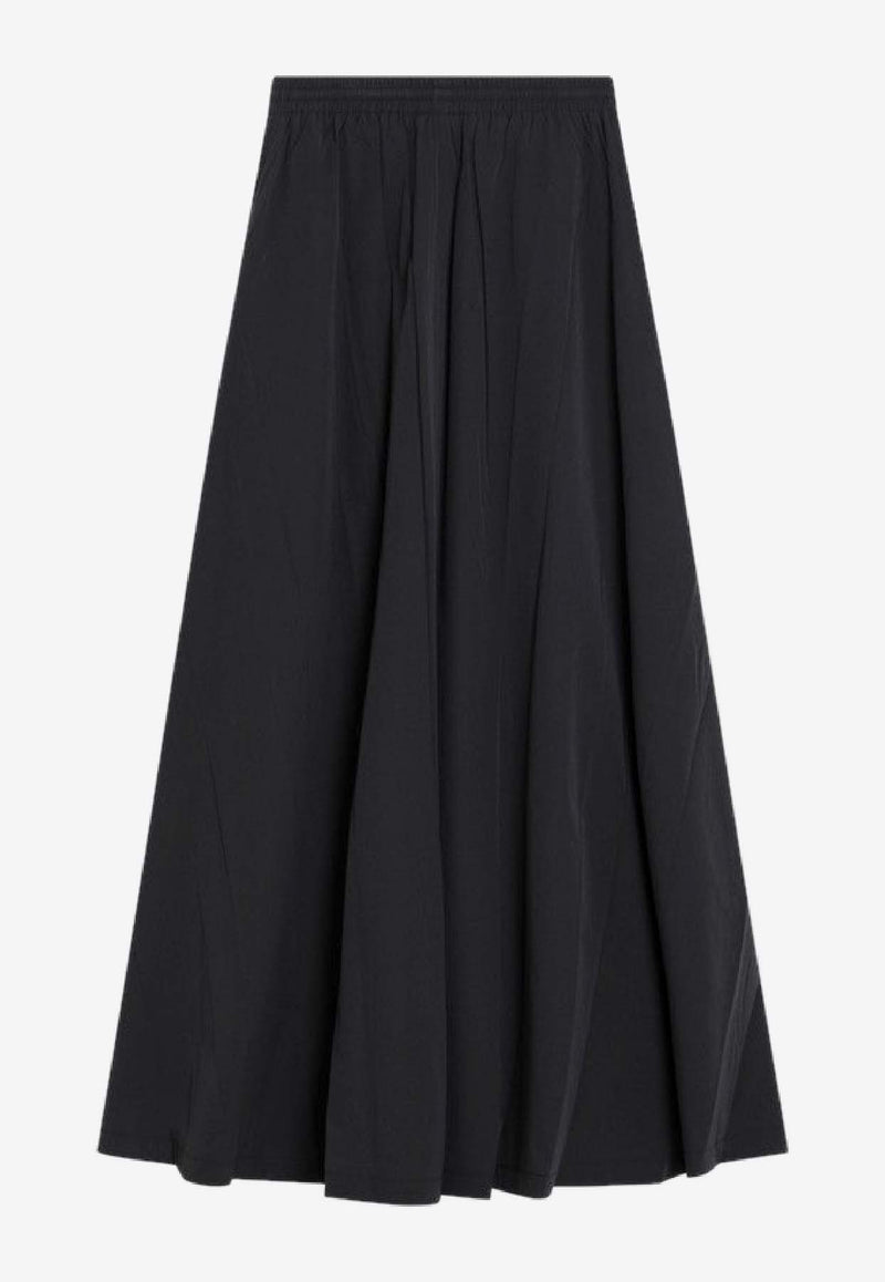 Balenciaga Washed Flowy Maxi Skirt Black 838764TRO31/R_BALEN-1055