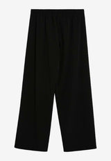 Balenciaga Logo Wide-Leg Pants Black 838823TRO31/R_BALEN-1000