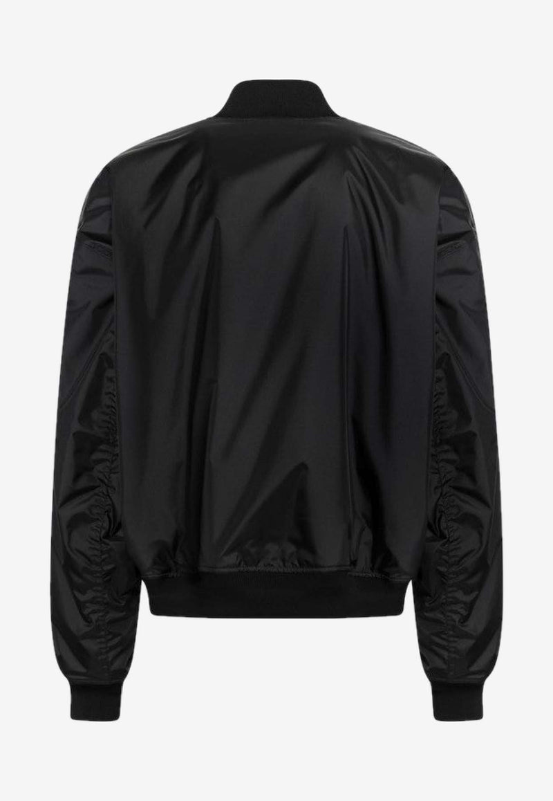 Balenciaga Uniform Merch Bomber Jacket Black 839101TOO04/R_BALEN-1000