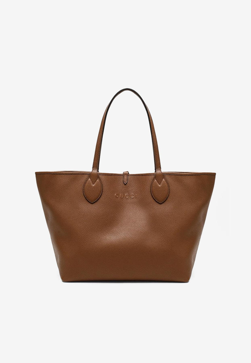 Gucci Large Totissima Leather Tote Bag Brown 839112AAFEQ/R_GUC-2743