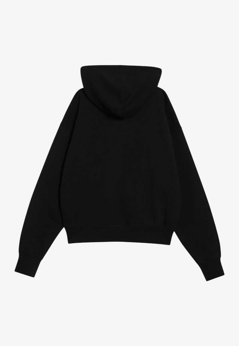 Alexander McQueen Logo Zip-Up Hooded Sweatshirt Black 839217QTADU/R_ALEXQ-0548