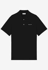 Alexander McQueen Embroidered Logo Polo T-shirt Black 839229QXAAK 1000