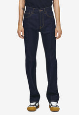 Alexander McQueen Logo Patch Slim Jeans Indigo 839537QYAAB 4244