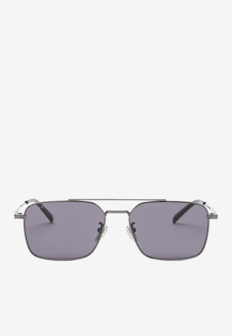 Gucci Rectangular Frame Sunglasses Purple 840027I3330/R_GUC-1050