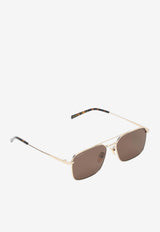 Gucci GG Logo Aviator Sunglasses Brown 840027I3330/R_GUC-8023