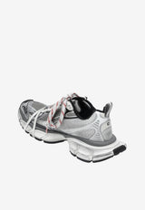Balenciaga 3XL Split Logo Nylon and Mesh Sneakers Gray 840090W3XSG/S_BALEN-9239