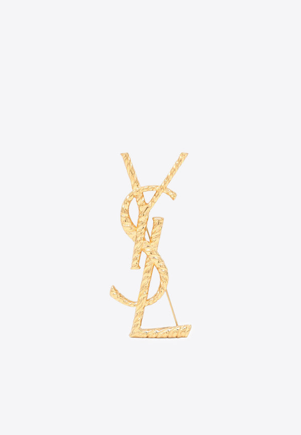 Saint Laurent Cassandre Spill Brooch Gold 840195Y1500/R_YSL-8060