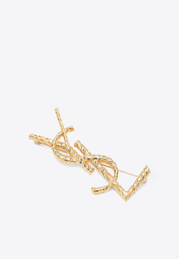 Saint Laurent Cassandre Spill Brooch Gold 840195Y1500/R_YSL-8060