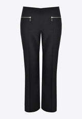 Mat Fashion Flared-Leg Tailored Pants Black 8401.2017.W_BLACK