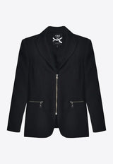 Mat Fashion Zip-Up Tailored Blazer Black 8401.4036.W_BLACK