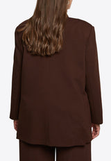 Mat Fashion Oversized Double-Breasted Blazer Brown 8401.4060.W_BROWN
