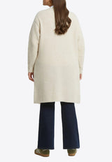Mat Fashion Asymmetric Knitted Long Cardigan Natural 8401.5039.W_NATURAL