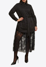 Mat Fashion Camisole Midi Shirt Dress Black 8401.7060.W_BLACK