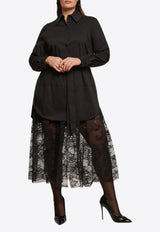 Mat Fashion Camisole Midi Shirt Dress Black 8401.7060.W_BLACK