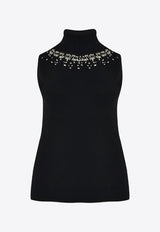 Mat Fashion Embellished Knitted Top Black 8404.1009.Ν.W_BLACK