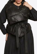 Mat Fashion Sleeveless Wrap Puffer Vest Black 8404.3003.Ν.W_BLACK
