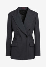Gucci Double-Breasted Wool Blazer Gray 840785Z7ASP/R_GUC-1054