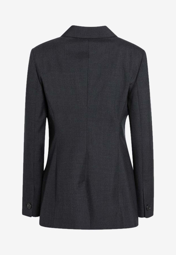 Gucci Double-Breasted Wool Blazer Gray 840785Z7ASP/R_GUC-1054