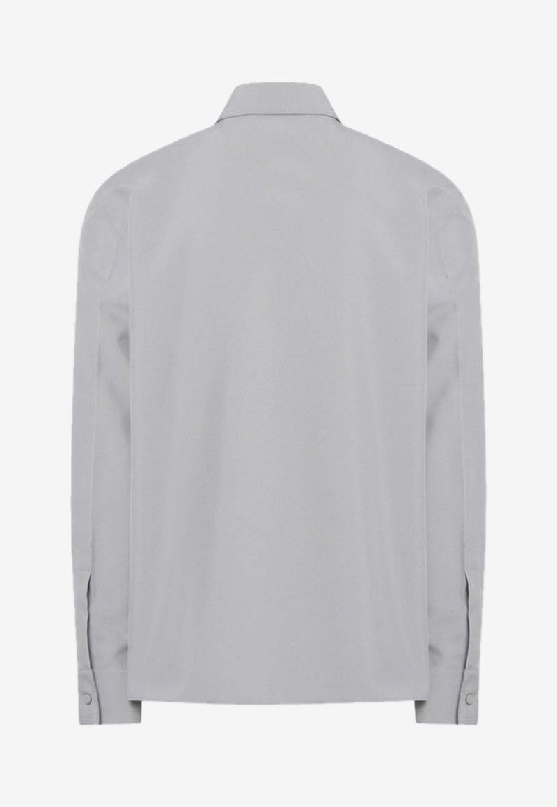 Gucci Horsebit Long-Sleeved Shirt Gray 841624ZAFKB/R_GUC-1091