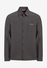 Gucci Horsebit Long-Sleeved Shirt Brown 841624ZAFKB/R_GUC-2062