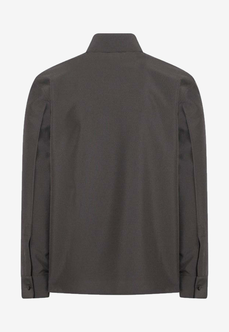Gucci Horsebit Long-Sleeved Shirt Brown 841624ZAFKB/R_GUC-2062