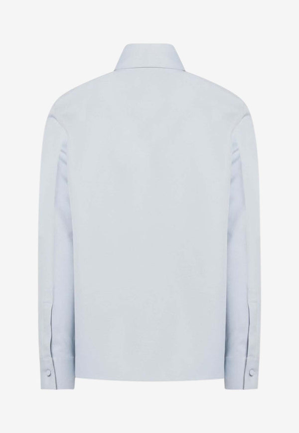 Gucci Horsebit Buttoned Shirt Light Blue 841624ZAT43/R_GUC-4147