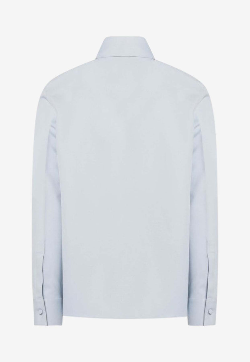 Gucci Horsebit Buttoned Shirt Light Blue 841624ZAT43/R_GUC-4147