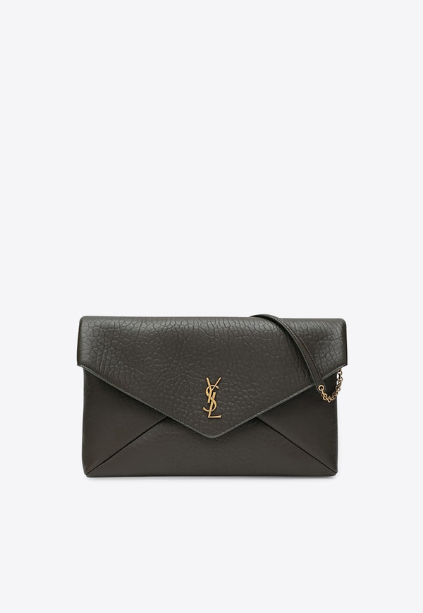 Saint Laurent XXL Cassandre Envelope Clutch Green 841702AACYT/R_YSL-3212