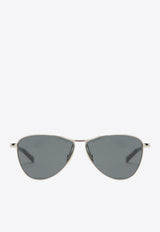 Saint Laurent Essential Aviator Sunglasses Gray 843055Y9969/R_YSL-8033