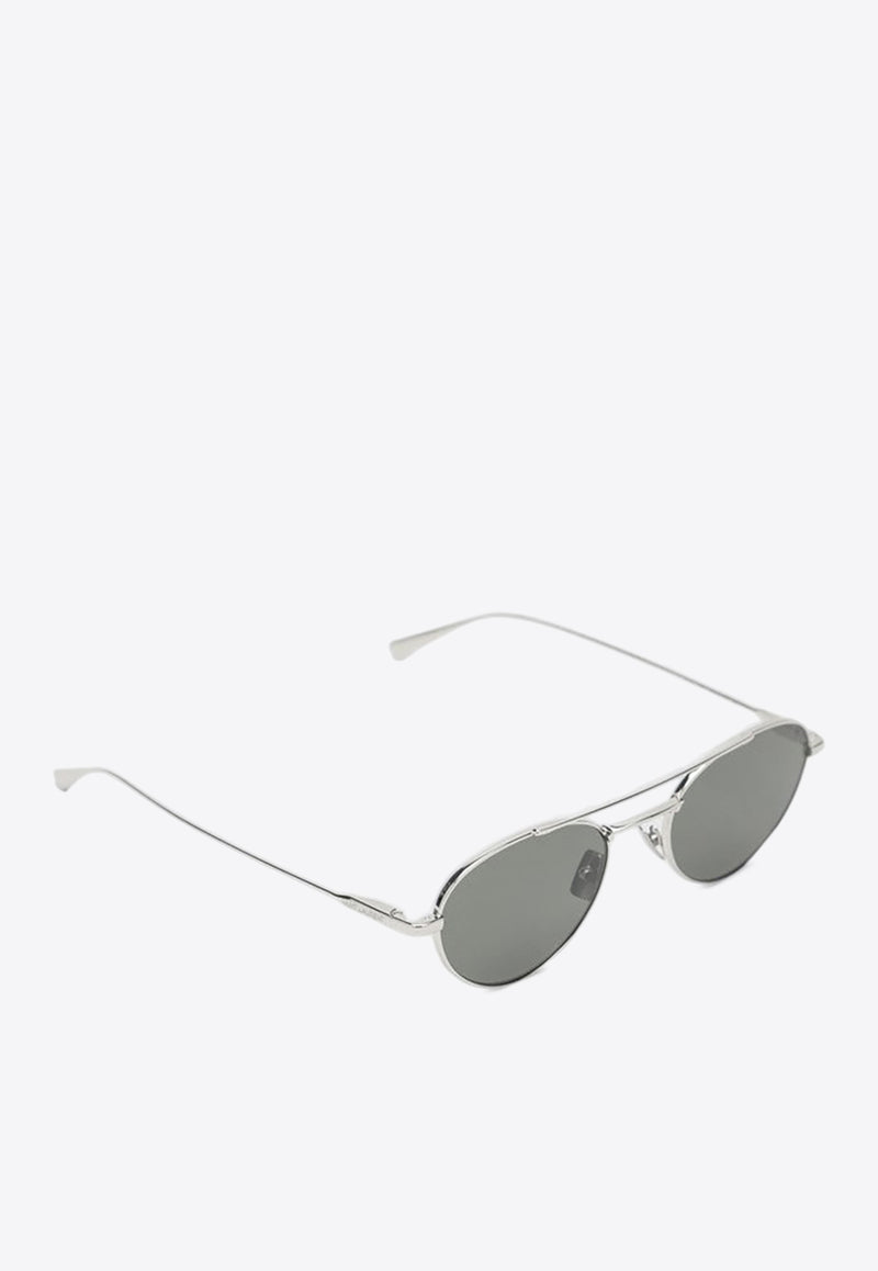 Saint Laurent Logo Aviator Sunglasses Gray 843062Y9969/R_YSL-8100