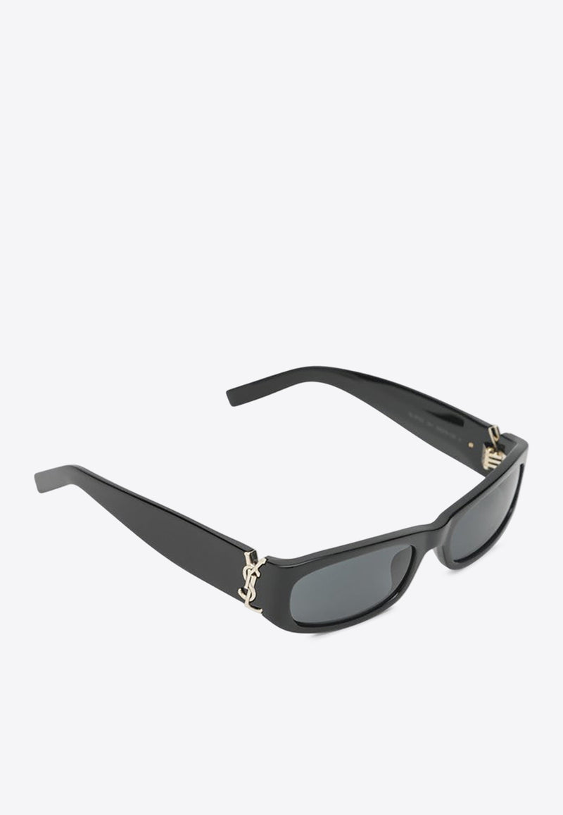 Saint Laurent Cassandre Rectangular Sunglasses Gray 843065Y9956/R_YSL-1000