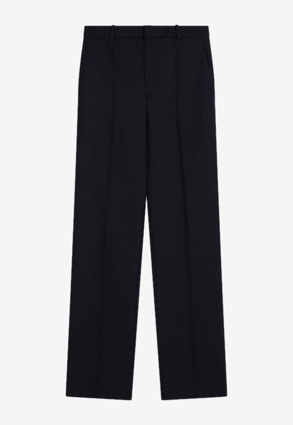 Saint Laurent Wool Straight-Leg Pants Blue 844153Y5K32/R_YSL-4140