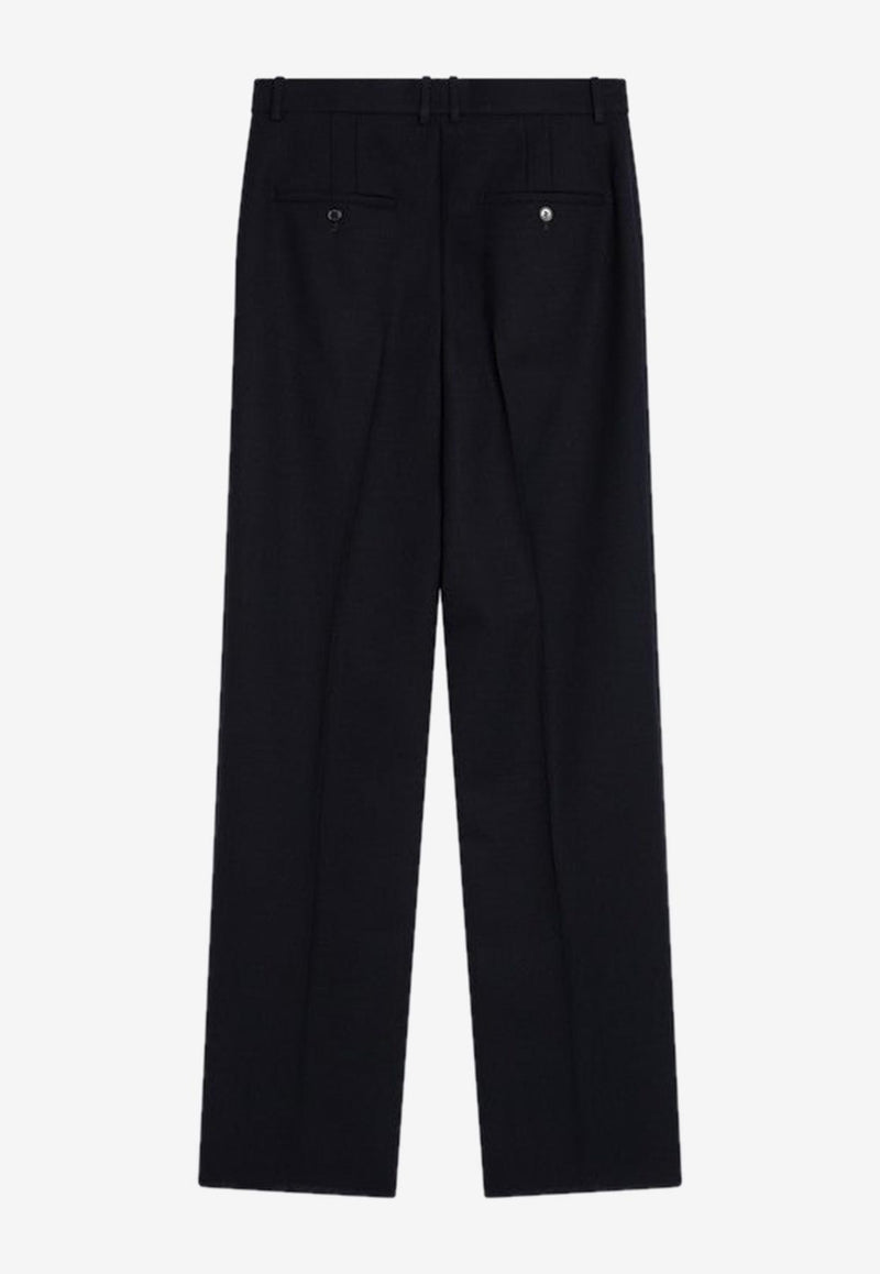 Saint Laurent Wool Straight-Leg Pants Blue 844153Y5K32/R_YSL-4140