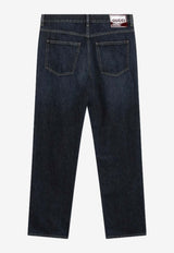 Délavé Straight-Leg Jeans