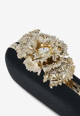 Alexander McQueen Carnation Knuckle Clutch Bag Black 8456481HBC3 1000