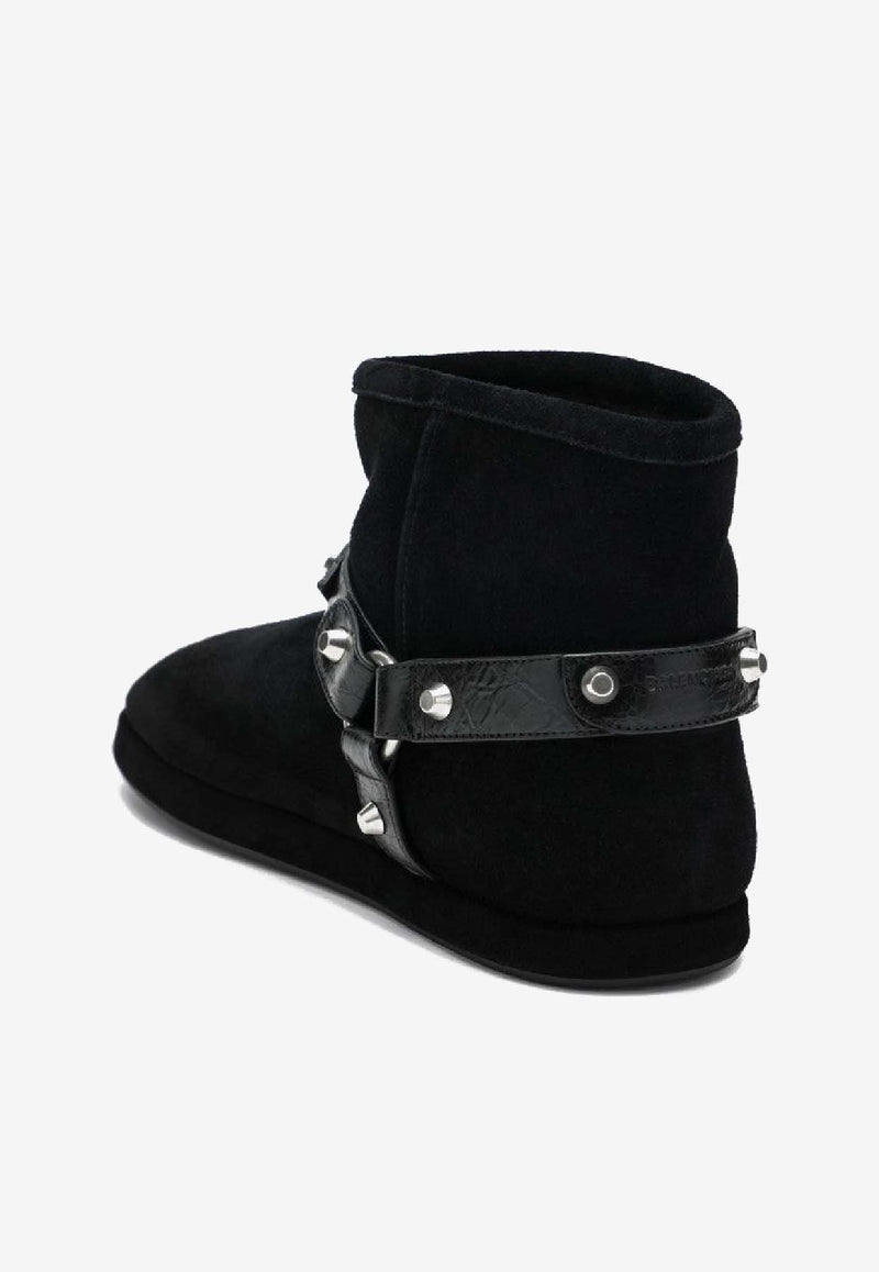 Balenciaga Alaska Soft Ankle Boots with Studs Black 845895WBFC3/R_BALEN-1081
