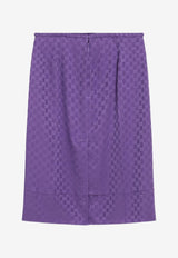 Gucci GG Jacquard Silk Skirt Purple 846275ZATF9/R_GUC-5007