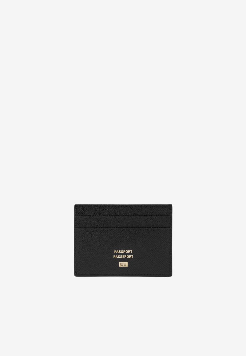 Balenciaga Passport Print Logo Cardholder Black 8463282AB4Y/R_BALEN-1000