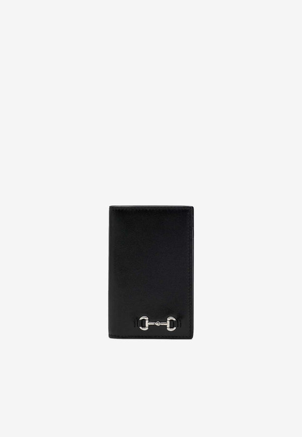Gucci Horsebit Leather Long Cardholder Black 846951AAFP1/R_GUC-1000