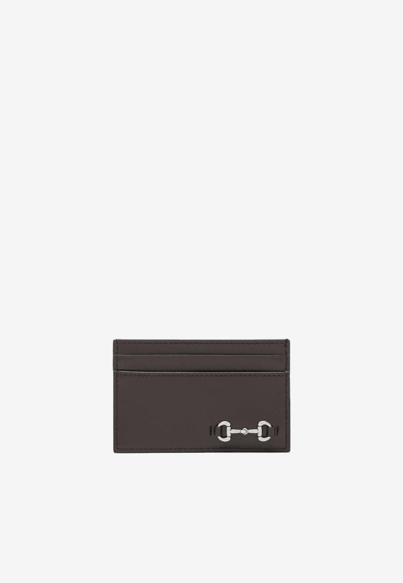 Gucci Horsebit Leather Cardholder Brown 846952AAFP1/R_GUC-2140