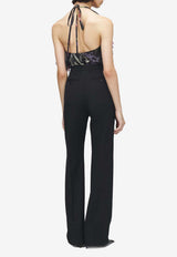 Alexander McQueen High-Waisted Tailored Pants Black 847381QJAAC 1000