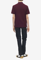 Alexander McQueen Logo Jacquard Polo T-shirt Bordeaux 847736QXAAK 5050