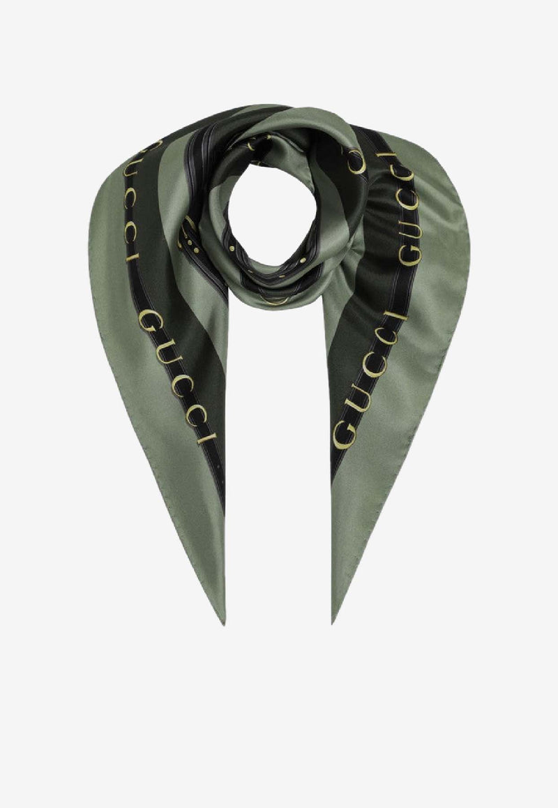 Gucci Silk Twill Carré Scarf 8478923G001/R_GUC-3467