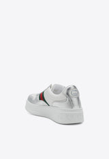 Gucci Signature Web Leather Sneakers White 848317AAFMN/R_GUC-8147